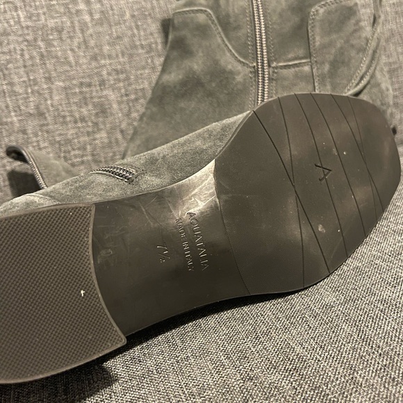 Aquatalia Lisa Weatherproof Suede Slouch Boots - Picture 9 of 9